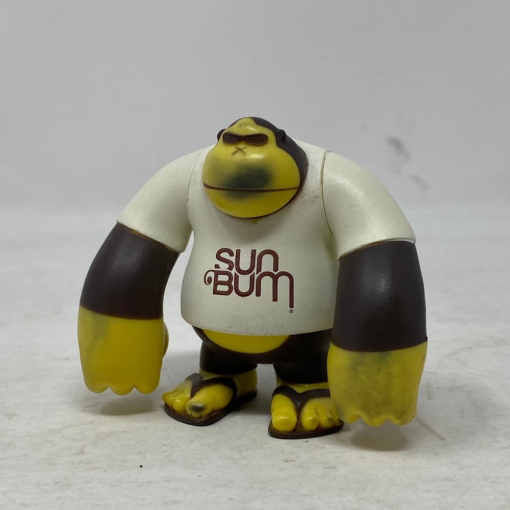 Sun Bum Sonny the Gorilla Mascot Vinyl Figure White Shirt Sunglasses Toy